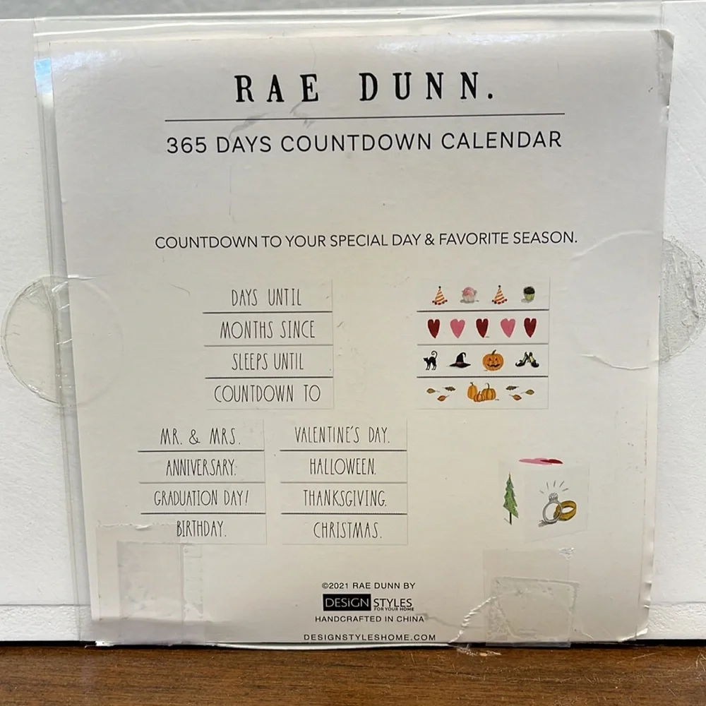 🥳HP🥳 Rae Dunn 365 Day Countdown Calendar